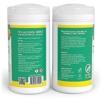 Wipex Alcohol Wipes with 70% Isopropyl Alcohol, 80 CT Lint-Free Cloth in Sealed Canister to clean Surfaces, Electronics, Computer Screens, Glasses, 80 Count - size: 80 Count (Pack of 1)
