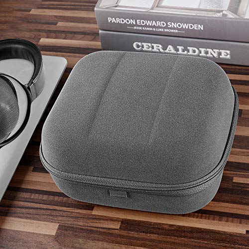 Geekria Shield Headphones Case for Large-Sized Over-Ear Headphones, Replacement Hard Shell Travel Carrying Bag, Compatible with Sennheiser HD 800 S, Sony MDR-Z1R (Microfiber Grey) - color: Microfiber Grey