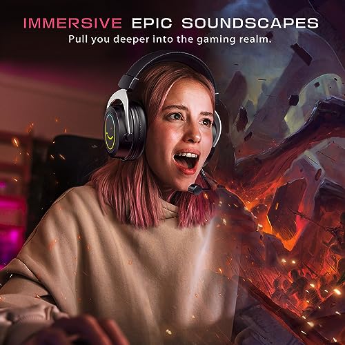 FIFINE Gaming Headset and USB Dynamic Microphone,Over-Ear Headset with Passive Noise Canceling,3.5mm Audio Jack,for Switch,RGB Mic for PC,with Tap-to-Mute Button,for Streaming,Podcast,Twitch(H3+K658)