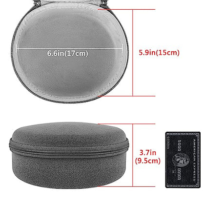 Geekria Shield Kids Headphones Case for Foldable On-Ear Headphones, Replacement Hard Shell Travel Carrying Bag with Cable Storage, Compatible with JBL Tour One M3, Beats Studio Pro. - color: Grey