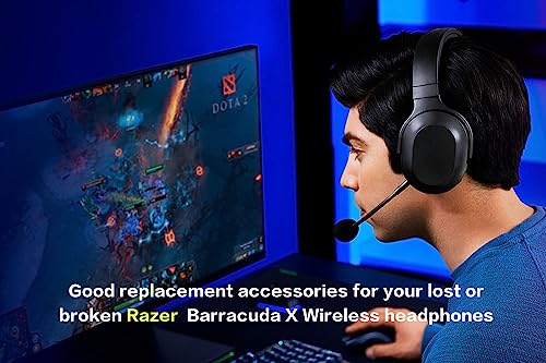 Replacement Game Mic for Razer Barracuda X Headset on PS4 PS5 Xbox One PC, 3.5mm Detachable Boom Microphone