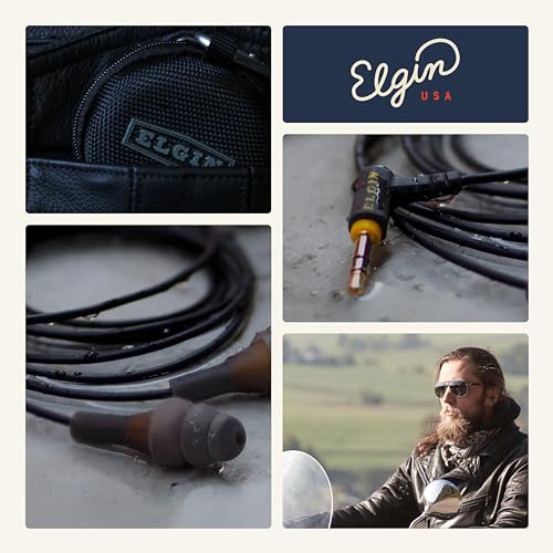 Elgin Ruckus Earplug Headphones, 25dB Noise Reduction - color: Stealth Black, style: Ruckus