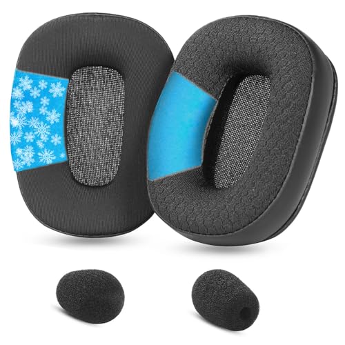 B450XT Replacement Earpads for BlueParrott B450-XT/S450 Headset | Ear Pads with Softer Memory Foam High Density Noise Cancelling Foam Added Thickness-Black