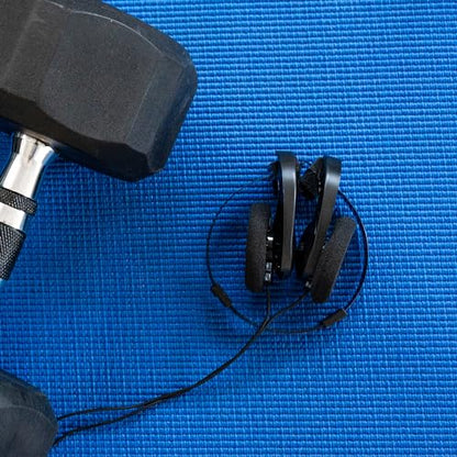 Koss Sporta Pro On-Ear Headphones, Black, Retro 90s Style, Wired Plug | Unique Folding Design, 3.5mm Jack