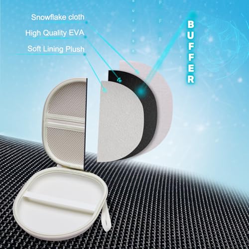 Headphone Headset Case Compatible with Soundcore by Anker Q20i/JLab/TALIX H30/JBL Tune 510BT 720BT 520BT 770NC/Sony WH-CH520 WH-CH720N/BERIBES/KVIDIO Wireless On-Ear Headphones,Cream - color: Light Khaki
