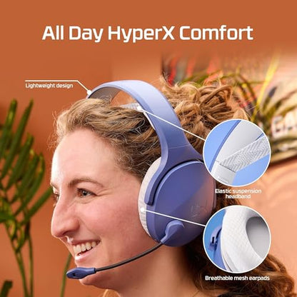 HyperX Cloud Jet – Dual Wireless Gaming Headset, 2.4GHz dongle, Bluetooth 5.3, PC, PS5, Mobile, USB-A – Black - color: Black, size: One Size, style: Wireless