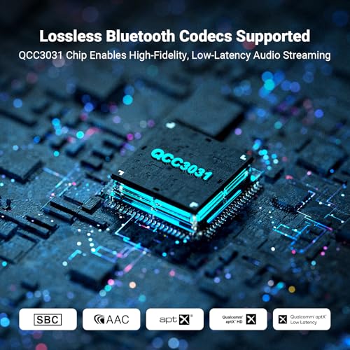 Fosi Audio GR40 튜브 프리앰프, DAC, 스테레오 헤드폰 앰프 3.5mm 홈 오디오, 액티브 스피커/헤드폰용, 블루투스 및 USB/옵트/동축 기능이 있는 디지털-아날로그 오디오 컨버터 프리앰프