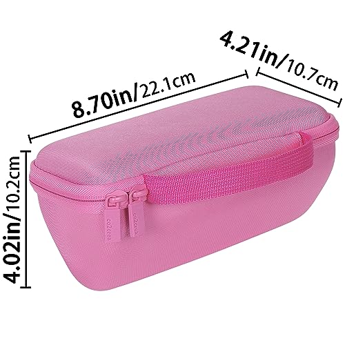 co2CREA Hard Case for BolaButty X-GO C27C Bluetooth Speaker Speaker,Pink | Travel Protective Storage Bag with Mesh Pocket & Handle, Shockproof EVA Shell and Soft Lining - color: Pink