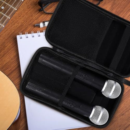 ibasenice Wireless Microphone Storage Case Portable Case Padded Dividers Holder for Wireless Go Ii Accessories