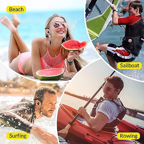 Tayogo W18 Swimming Headphones, IPX8 Waterproof Earbuds for Swimming with 32GB MP3 Player, Bluetooth 5.4, FM Radio & T6 Receiving Mode, in-Ear Underwater Headphones for Lap Swimming - color: green