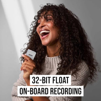 RØDE Wireless GO (Gen 3) – Compact Wireless Mic – Pristine Audio, 32-bit Float Recording, Automatic Level Control, for Phones, Cameras and Computers (White) | 32-bit Float Recording, Automatic Level Control, for Phones, Cameras and Computers (White) - col