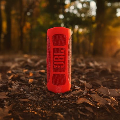 Silicone Cover Sleeve Compatible with JBL Flip 7 - Portable Waterproof and Drop-Proof Speaker, Customized Design Cover Portable Protection Solution, Best Matching in Shape and Color (Red) - color: Red
