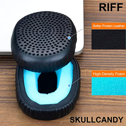 Riff Earpads - defean Replacement Ear Cushion Ear Pads Compatible with Skullcandy Riff Wireless On-Ear Headphones (Black) - color: Black