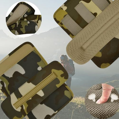 2-Pack Shoulder Pad Ultra-Thick Tactical Vest Cushion for Laptop Bags, Messenger Bags, Briefcase Bags, Luggage Bags, Tool Bags, Travel Bags and Most Bags, Camouflage Green - color: Camouflage Green