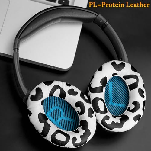 SoloWIT Earpads for Bose Headphones - Snow Leopard - color: Snow Leopard