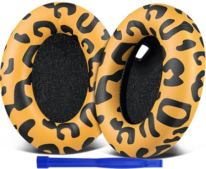 SOULWIT Replacement Earpads for Sony WH-1000XM4 (WH1000XM4) Headphones, Ear Pads Cushions with Noise Isolation Foam, Added Thickness, Without Affecting Sensor - Tiger Stripes - color: Tiger Stripes