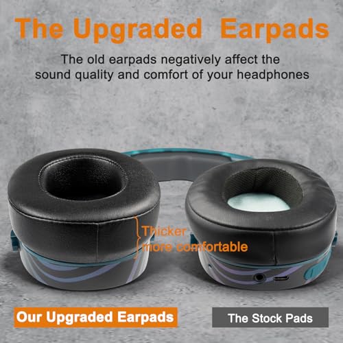 SOULWIT Earpads for Skullcandy Crusher Evo/Hesh ANC/Hesh Evo - Black | for Skullcandy Crusher(Wireless/ANC/Evo/540), Hesh(3/ANC/Evo), Venue ANC Headphones - color: Black