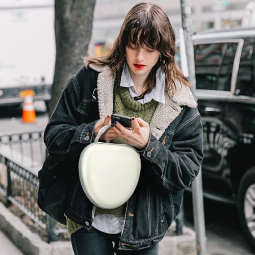 Fintie Hard Case for AirPods Max 2 (2026) and AirPods Max 1 (2024/2020) | Travel Carrying Storage Bag, Shockproof, Protective, Auto Wake/Sleep, Starlight - color: Starlight