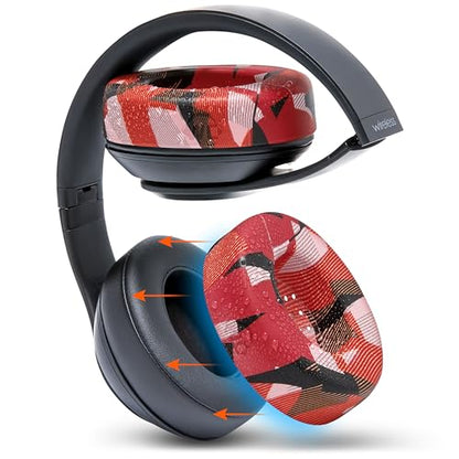 WC SweatZ Studio - Patented Covers for Beats Studio 3 (A1914) & 2 (B0500) | Made by Wicked Cushions | Made with Premium Silicone | Also fits B0501 | Red Prism - color: Red Prism