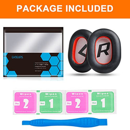Replacement Ear Pads for Plantronics Voyager 8200 UC, Earpads Cushions Compatible with Plantronics BackBeat Pro 2 Wireless Headphones, Premium Protein Leather Softer Memory Foam Noise Canceling - color: Black