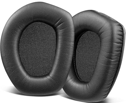 SOULWIT Protein Leather Earpads Replacement for Sennheiser RS165/TR165/RS175/TR175/RS185/TR185/RS195/TR195(RS/TR 165 175 185 195 RF), Ear Pads Cushions for HDR165/175/185/195(HDR 195RF) - Black