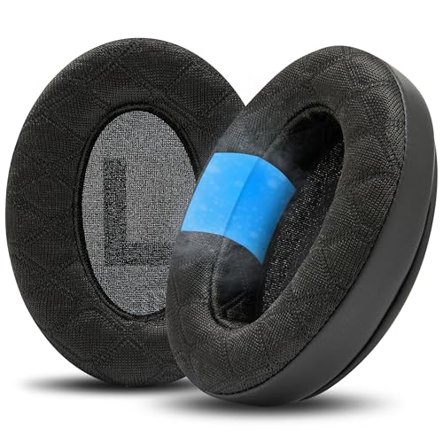 WC Freeze V2 Cloud - Angled Cooling Gel Earpads Compatible with HyperX Cloud Series by Wicked Cushions | Angled Pads for Extreme Comfort, New Freeze V2 Cooling Fabric, Extra Thick | Black - color: Black
