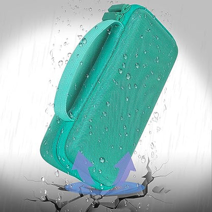 co2CREA Hard Case for BolaButty X-GO C27C Bluetooth Speaker Speaker,Teal | Travel Protective Storage Bag with Mesh Pocket & Handle, Shockproof EVA Shell and Soft Lining - color: Teal