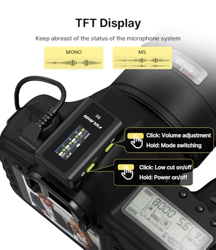 FULAIM X6 Pro Wireless Lavalier Microphones with 4 Transmitter