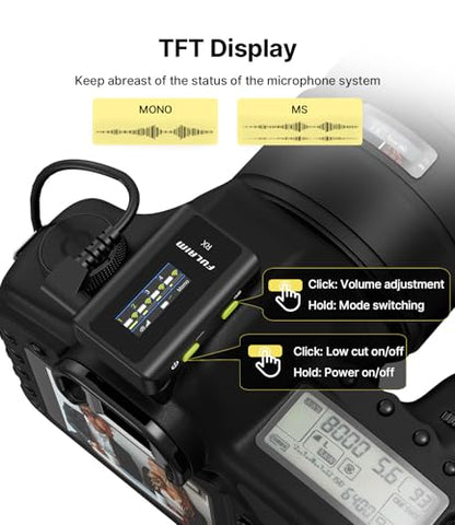 FULAIM X6 Pro Wireless Lavalier Microphones with 4 Transmitter
