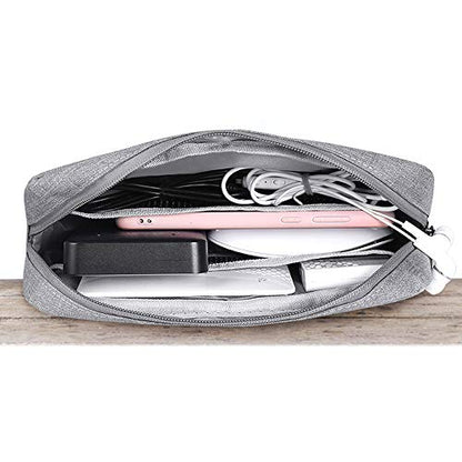 Universal Electronics/Accessories Soft Carrying Case Bag, Durable & Light-weight,Suitable for Out-going, Business, Travel and Cosmetics Kit (Big-Gray) - color: Big-Gray