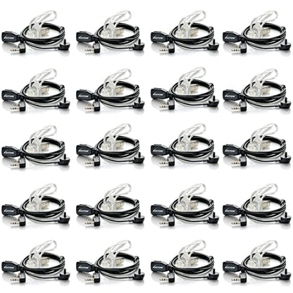 20 Pack Walkie Talkie Earpiece with Mic for BaoFeng Radio Retevis Headset for Baofeng UV-5R BF-888S Arcshell Retevis H-777 RT21 RT22 Kenwood 2 Way Radio by LUITON - color: 20 pack