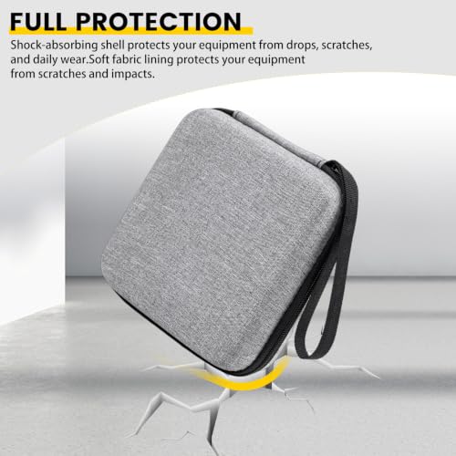 Carrying Case for MAONO P1 USB Hybrid Audio Interface,Grey | Oxford Cloth Storage Bag,Lanyards and Carabiners