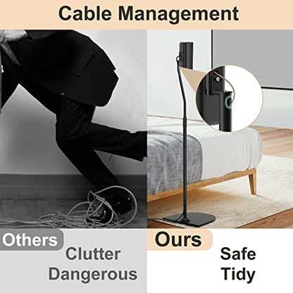 Height Adjustable UFS-20 Stand for Bose Speaker Stands, with Slideconnect Bracket, for Surround 700, OmniJewel Lifestyle 650, CineMate GS Series II, for Bose 700 Speaker Stands