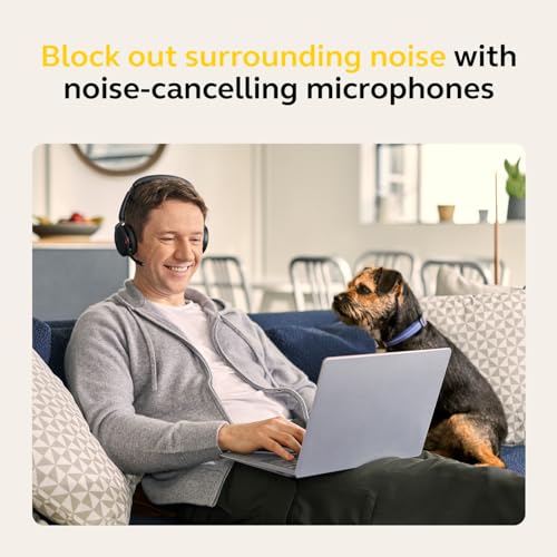 Jabra Evolve2 65 Flex Stereo Headset with Bluetooth, Wireless Charging Pad - Noise-Cancelling ClearVoice Technology & Hybrid Active Noise Cancellation - Certified for Microsoft Teams - Black - color: Teams Certified, size: USB-A & Wireless Charging Pad