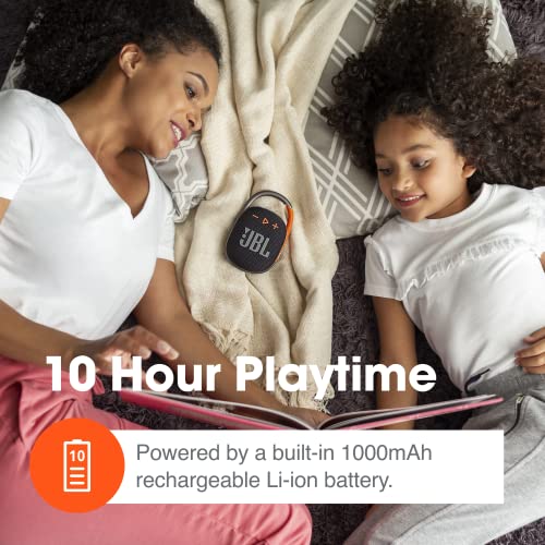JBL Clip 4, Teal - Portable Bluetooth 5.1 Speaker - Up to 10 Hours of Play - Waterproof & Dust Resistant - Includes Noise & Echo-Canceling Speakerphone - color: Teal