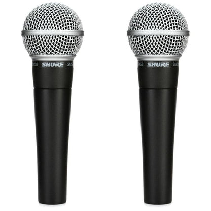 Shure SM58 Cardioid Dynamic Vocal Microphone (2-Pack)