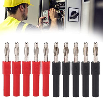 5Set Banana Plug Adapter, Speaker Banana Plugs, J.20012 Speaker Connectors Terminal, for Car Multimeters Instruments
