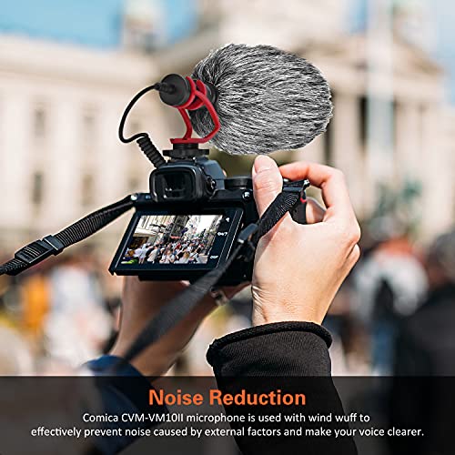 COMICA CVM-VM10II Universal Shotgun Microphone for Camera, iPhone, Android - color: Red