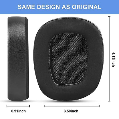 Replacement Ear Pads for Logitech G433 G533 G633 G933 G935 G231 Cooling Gel | Premium Ear Cushions Ear Cups with Thick Memory Foam for Gaming Headset (Black)