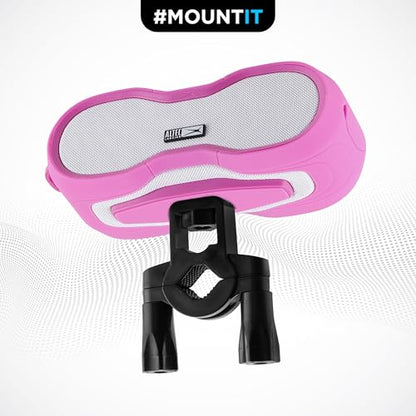 Altec Lansing - Portable Bluetooth Speaker, Waterproof IP67 - color: Barbie Pink/White, size: Medium