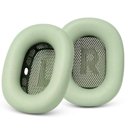 GEVO Upgraded Ear Cushions Replacement Earpads for AirPods Max 1 & 2 Headphones, Protein Leather Ear Pads Ear Covers Cups with Memory Foam and Magnet for AirPods Max 1 & 2 (Green) - color: Green