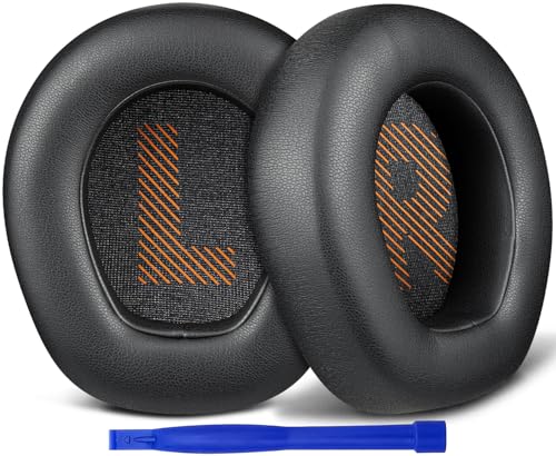 SOULWIT Professional Replacement Earpads Cushions for JBL Quantum 400 (Q400) Headphones, Ear Pads with Softer Protein Leather - Black