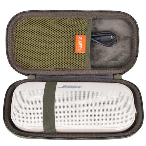 Hard EVA Case Compatible with Bose SoundLink Flex 2nd Gen/Bose SoundLink Flex Bluetooth Speaker, Waterproof, Shockproof and Dustproof Carrying Travel Speaker Case - Cypress Green - color: Cypress Green