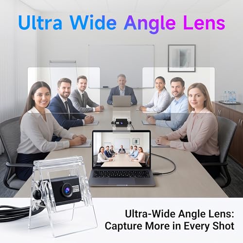 720P USB HD Webcam with Microphone， Web Camera for PC，with Auto White Balance for Video Calls, Live Streaming Gaming & Online Meetings ，USB Streaming Camera - color: Transparent