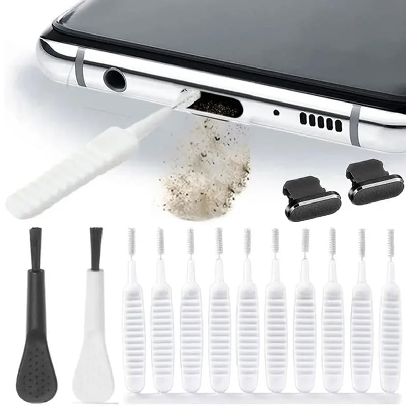 Dust Plug Kit with Cleaning Brush (14 Pcs), for Computers Laptops Electronics