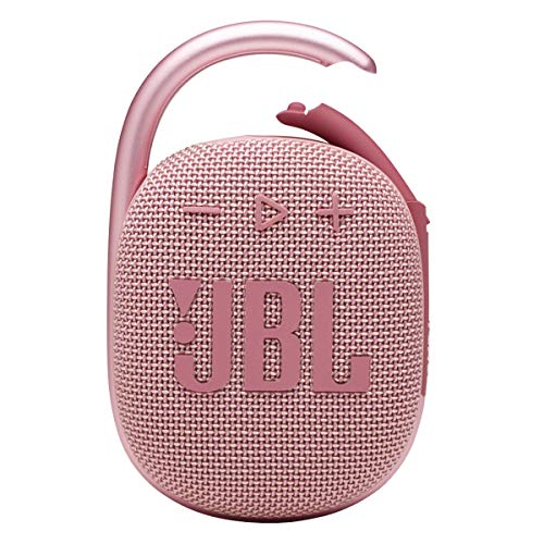 JBL Clip 4 - Portable Mini Bluetooth Speaker, big audio and punchy bass, integrated carabiner, IP67 waterproof and dustproof, 10 hours of playtime, speaker for home, outdoor and travel (Pink) - color: Pink