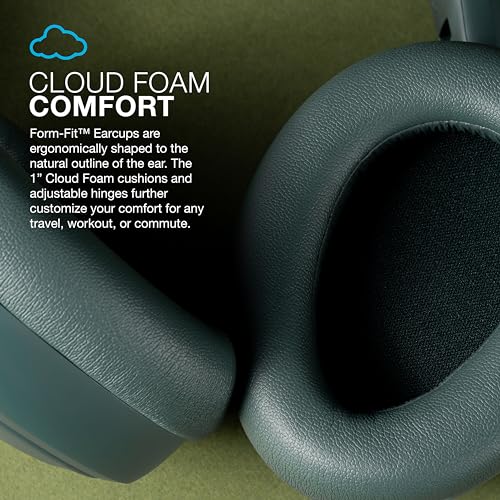 JLab JBuds Lux ANC Over Ear Headphones Bundle with JBuds Mini True Wireless Earbuds, Active Noise Cancelling, Bluetooth multipoint, Sage