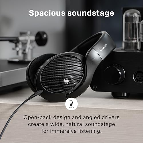 Sennheiser HD 560S Open-Back Over-Ear Wired Headphones, Black