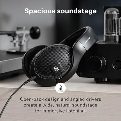 Sennheiser HD 560S Open-Back Over-Ear Wired Headphones, Black