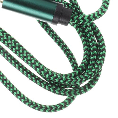 Guitar Instrument Cable 6.35mm to Dual RCA Male 1m Green Audio Patch Cord for Electric Guitar Pedals and Bass Amp Connection